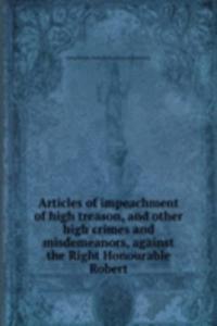 Articles of impeachment of high treason