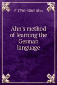 Ahn's method of learning the German language