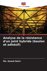 Analyse de la résistance d'un joint hybride (boulon et adhésif)