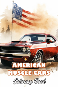 American Muscle Cars Coloring Book for Adult