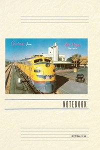 Vintage Lined Notebook Greetings from Las Vegas