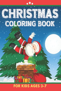 Christmas Coloring Book For Kids Ages 3-7