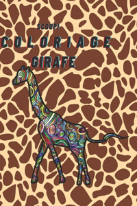 Scoupi Coloriage girafe