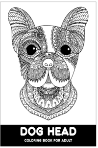 Dog Head Coloring Book For Adult