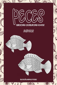 Libros para colorear para adultos - Relajación Animales y Flores - Animales - Peces