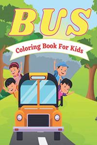Bus Coloring Book For Kids