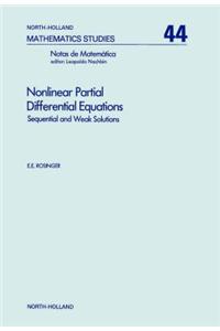 Nonlinear Partial Differential Equations