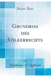 Grundriss Des VÃ¶lkerrechts (Classic Reprint)