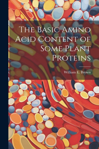 Basic Amino Acid Content of Some Plant Proteins