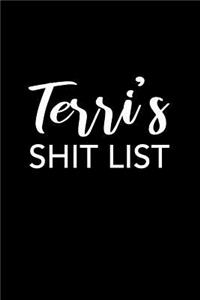 Terri's Shit List