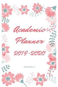 Academic Planner 2019-2020 weekly monthly 5 x 8