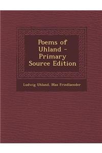 Poems of Uhland