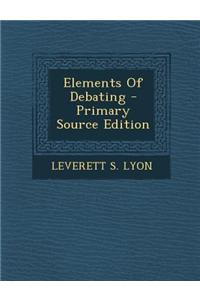 Elements of Debating