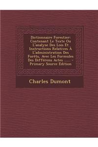 Dictionnaire Forestier