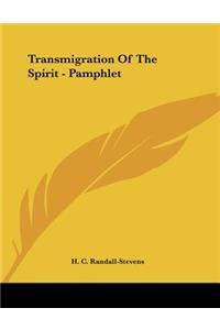 Transmigration of the Spirit - Pamphlet