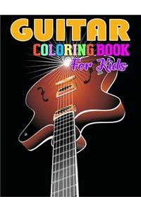 Guitar Coloring Book for Kids: Coloring Book of Guitars for Relaxation, Meditation, and Stress Relief. (Coloring Books for kids)