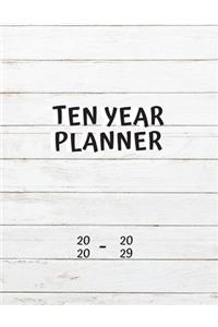 Ten Year Planner 2020 - 2029
