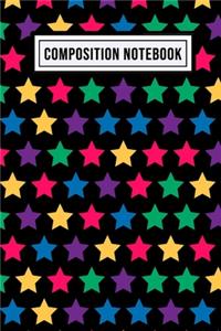 Star Wide Ruled Composition Notebook
