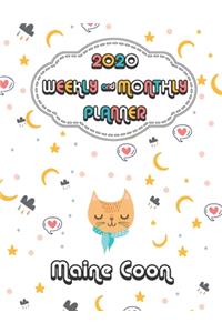 2020 Maine Coon Cat Planner
