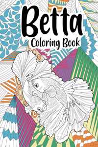 Betta Coloring Book (Fish Coloring Book)