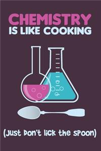 Chemistry Is Like Cooking (Just Don't Lick The Spoon)