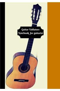 Guitar Tablature Notebook for guitarist