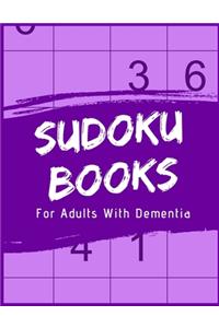 Sudoku Books For Adults With Dementia: 50 Puzzles and Solutions - Paperback - Made In USA - Size 8.5x11