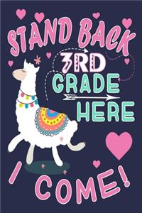 Stand Back 3rd Grade Here I Come!