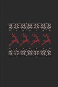 Ugly Christmas Deer: Dotted Bullet Notebook (6" x 9" - 120 pages) Christmas Themed Notebook for Daily Journal, Diary, and Gift