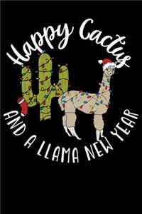 Happy Cactus and a Llama New Year