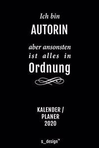 Kalender 2020 für Autoren / Autor / Autorin