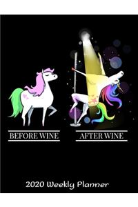 Before Wine After Wine 2020 Weekly Planner