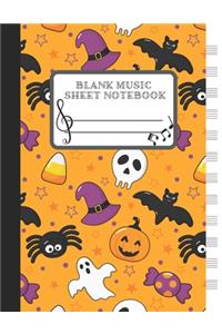 Blank Music Sheet Notebook