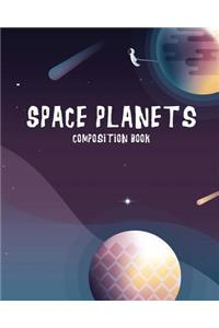 Space Planets Composition Book