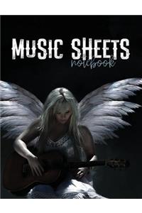 Music Sheets Notebook
