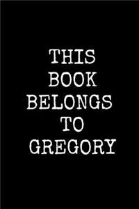 This Book Belongs To Gregory