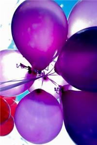 Purple Balloons Journal Notebook