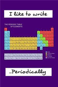 I Like to Write Periodically