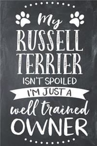 My Russell Terrier Isn't Spoiled I'm Just a Well Trained Owner