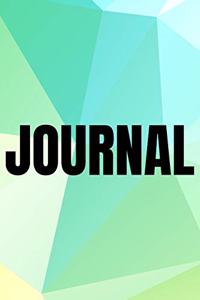 Polygonal Abstract Geometric Background Lined Writing Journal Vol. 11