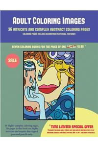 Adult Coloring Images (36 intricate and complex abstract coloring pages)