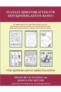 Vor-Kindergarten Arbeitsmappen (Puzzles Arbeitsblätter für den Kindergarten