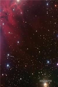 Journal Pages - Deep Red Galaxy Space(Unruled)