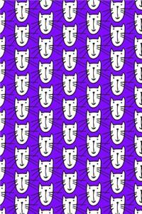 Journal Notebook For Cat Lovers Smiley Cats Pattern 7