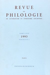 Revue de Philologie 1993 T.67 Fasc 2
