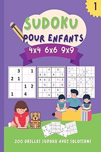 Sudoku pour enfants 4x4 6x6 9x9