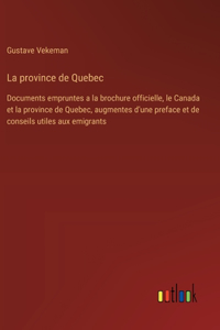 La province de Quebec