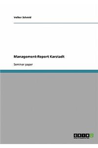 Management-Report Karstadt