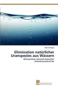 Elimination natürlicher Uranspezies aus Wässern
