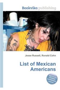 List of Mexican Americans